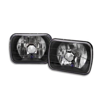 Mitsubishi Mighty Max 1992-1996 Black 7 Inch Sealed Beam Headlight Conversion