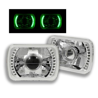 Chevy Tahoe 1995-1999 Green LED Sealed Beam Projector Headlight Conversion