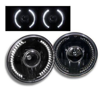 Dodge Pickup Truck 1969-1979 LED Black Sealed Beam Projector Headlight Conversion