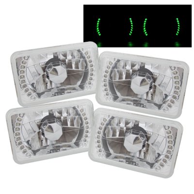 Chrysler Fifth Avenue 1984-1990 Green LED Sealed Beam Headlight Conversion Low and High Beams