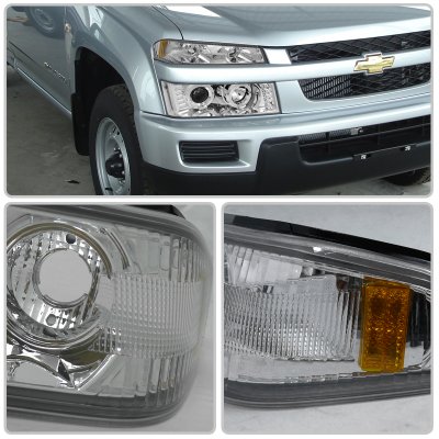 Chevy Colorado 2004-2012 Chrome Halo Projector Headlights and Bumper Lights