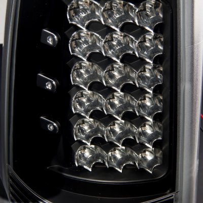 Chevy Silverado 2500 1999-2002 LED Tail Lights Black Chrome
