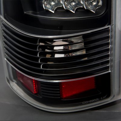 Chevy Silverado 2500 1999-2002 LED Tail Lights Black Chrome
