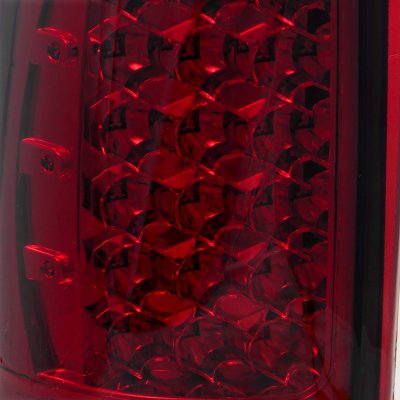 Chevy Silverado 2500 1999-2002 LED Tail Lights Red Smoked