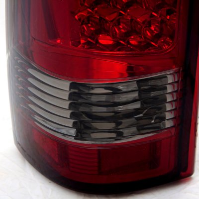 Chevy Silverado 2500HD 2001-2002 LED Tail Lights Red Smoked