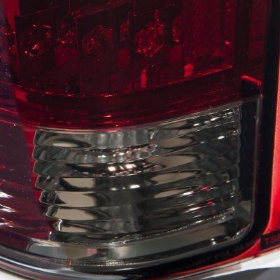 GMC Sierra 2500HD Dually 2007-2014 LED Tail Lights Red Smoked
