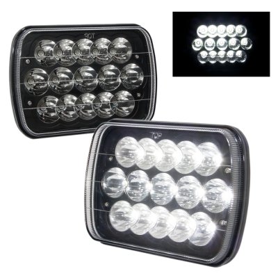 Chevy Citation 1980-1985 Black Full LED Seal Beam Headlight Conversion