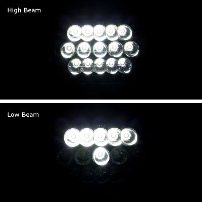 GMC Savana 1996-2004 Black Full LED Seal Beam Headlight Conversion