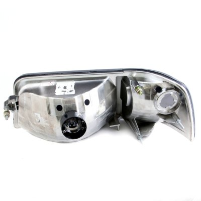 Ford Ranger 1993-1997 Black Smoked Headlights One Piece