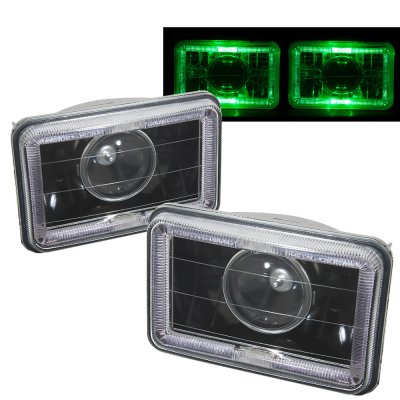 Toyota Van 1984-1989 Green Halo Black Sealed Beam Projector Headlight Conversion