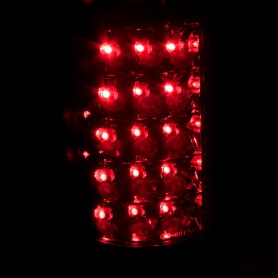 Chevy 2500 Pickup 1988-1998 LED Tail Lights Red and Smoked