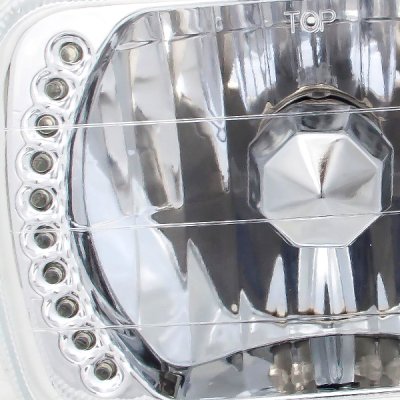 Ford F250 1999-2004 7 Inch Green LED Sealed Beam Headlight Conversion