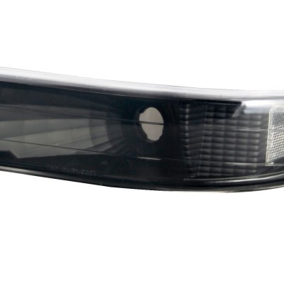 Chevy Silverado 1999-2002 Black Smoked Headlights and Bumper Lights