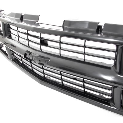 Chevy Silverado 1994-1998 Black Grille and Headlights LED Bumper Lights