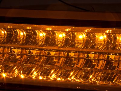 Chevy Suburban 1994-1999 Chrome Billet Grille and Halo Projector Headlights LED Bumper Lights