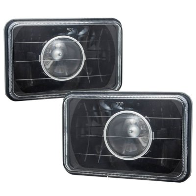 GMC Suburban 1981-1988 4 Inch Black Sealed Beam Projector Headlight Conversion