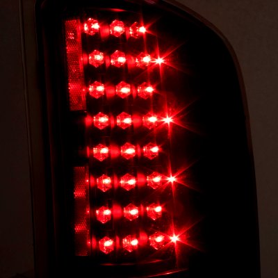 Chevy Silverado 2007-2013 Black LED Tail Lights