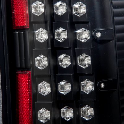 Chevy Silverado 3500HD 2007-2014 Black LED Tail Lights