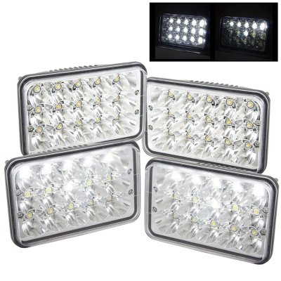 Cadillac Cimarron 1982-1985 Full LED Seal Beam Headlight Conversion Low and High Beams