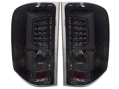 Chevy Silverado 2500HD 2007-2014 Custom LED Tail Lights Smoked