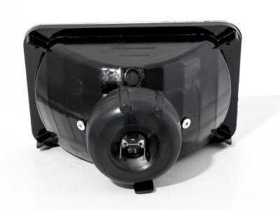 Cadillac Cimarron 1982-1985 4 Inch Black Sealed Beam Projector Headlight Conversion Low and High Beams
