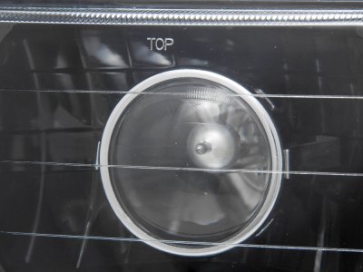 GMC Caballero 1984-1986 4 Inch Black Sealed Beam Projector Headlight Conversion Low and High Beams