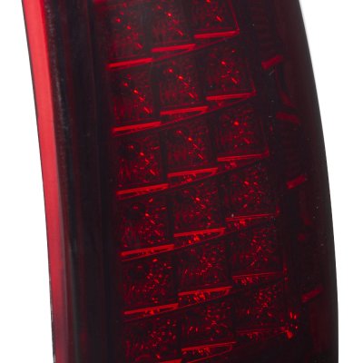 Chevy Silverado 2500HD 2001-2002 LED Tail Lights Red and Smoked