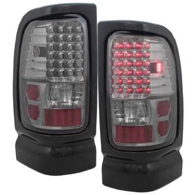 Dodge Ram 2500 1994-2002 Black Headlights with LED Corner Lights and Smoked LED Tail Lights