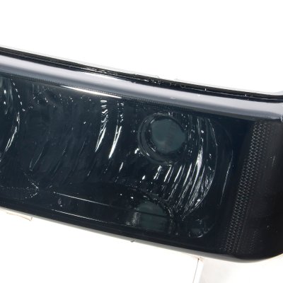Chevy Avalanche 2003-2006 Smoked Clear Headlights and Bumper Lights