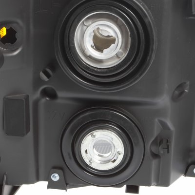 GMC Sierra 2500HD 2007-2013 Black Headlights