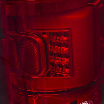 Ford F150 2009-2014 Red LED Tail Lights Clear Tube