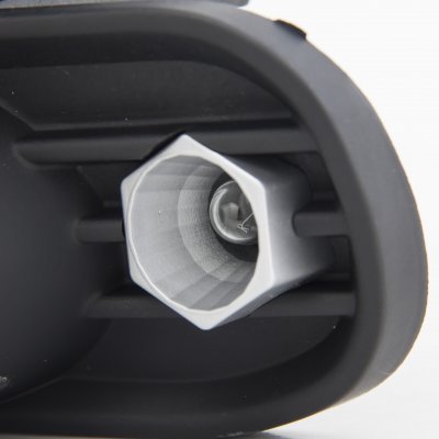 GMC Sierra 2500 1999-2002 Black LED DRL Headlights Set and Projector Fog Lights