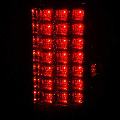 Dodge Ram 2007-2008 LED Tail Lights Red Smoked