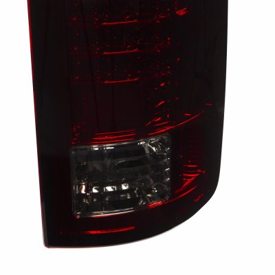 Dodge Ram 2007-2008 LED Tail Lights Red Smoked