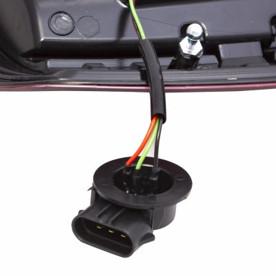 Dodge Ram 2007-2008 LED Tail Lights Red Smoked