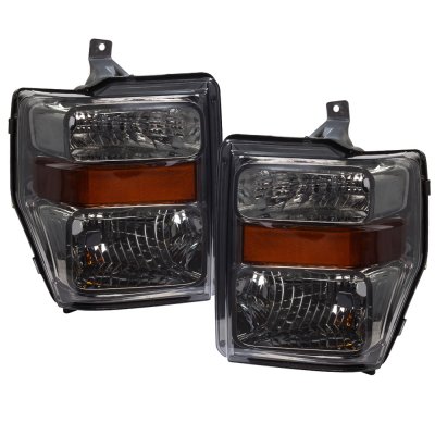 Ford F450 Super Duty 2008-2010 Smoked Headlights