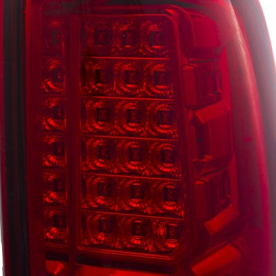 GMC Yukon XL Denali 2001-2006 LED Tail Lights Red Clear