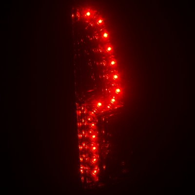 GMC Sierra 1988-1998 LED Tail Lights Red Clear