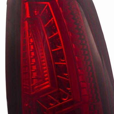 GMC Sierra 1988-1998 LED Tail Lights Red Clear