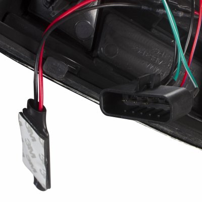 GMC Sierra 1988-1998 LED Tail Lights Red Clear