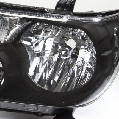 Toyota Sequoia 2008-2015 Black Clear Headlights