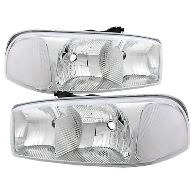 GMC Sierra 1500HD 2001-2007 Clear Euro Headlights