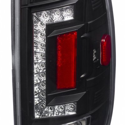 Ford F250 Super Duty 1999-2007 LED Tail Lights Black