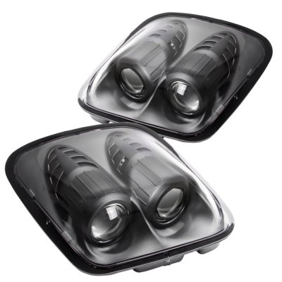Chevy Corvette C5 1997-2004 Black Dual Projector Headlights