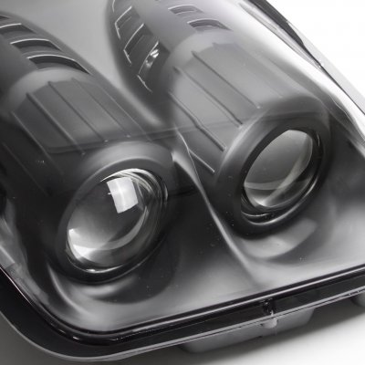 Chevy Corvette C5 1997-2004 Black Dual Projector Headlights