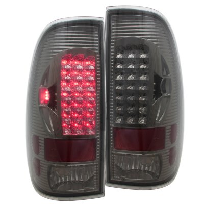Ford F150 1997-2003 Smoked LED DRL Headlights and LED Tail Lights