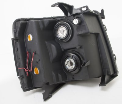 Chevy Silverado 2500HD 2007-2014 Smoked LED DRL Headlights