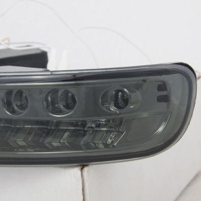 GMC Yukon XL 2000-2006 Smoked LED Bumper Lights DRL