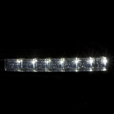 Chevy Silverado 1500 2014-2015 Smoked DRL Projector Headlights LED Tail Lights Light Bar