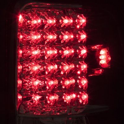 Dodge Ram 1994-2001 LED Tail Lights Black Chrome